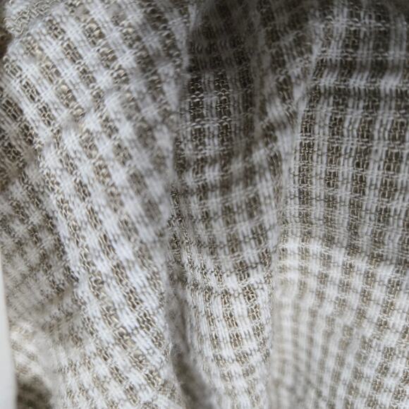 KC Spencer Column Straight Midi Dress Tan Mixed Print Checks Gingham Deadstock 8 - Picture 9 of 16